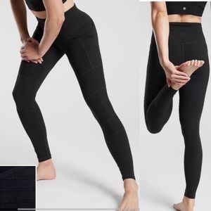 Athleta inclination leggings, new, black, XS, moto